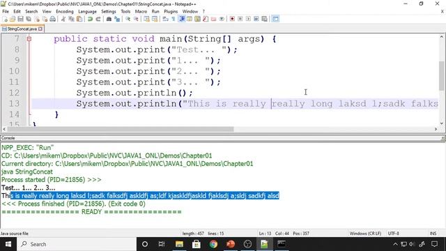 Java 1 Online, [1.08] Introduction: String Concatenation смотреть онлайн
