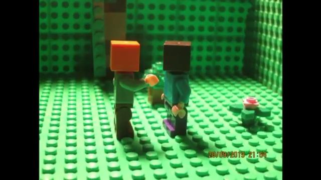 Лего Майнкрафт. Знакомство Стива и Алекс. смотреть онлайн