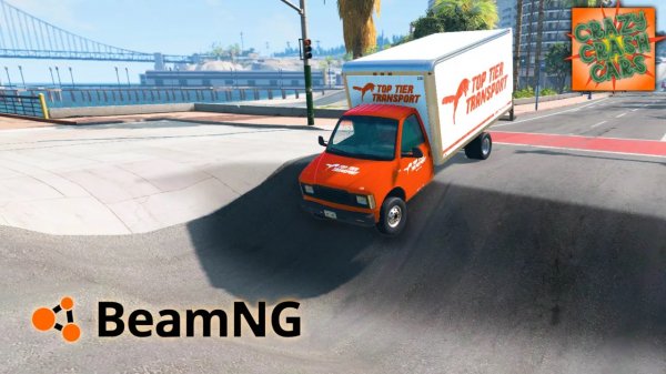 Машина против Дорожной ямы - BeamNG.Drive - Crazy Crash Car