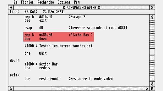 Réagir au clavier en assembleur sur Atari ST смотреть онлайн
