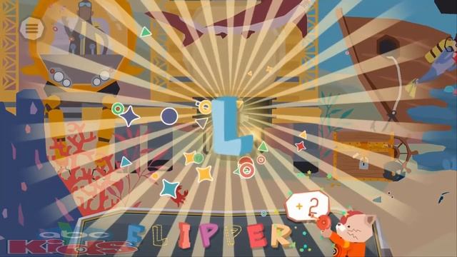Find hidden alphabets with “Space Cat” Paul, educational game application for kids смотреть онлайн