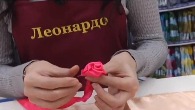 Роза - техника вышивки лентами, Видео мастер-класс смотреть онлайн