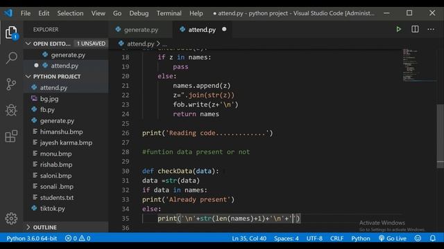 smart attendance system for student with python|python project|Qr Attendance|QrCode Scanner|part-2 смотреть онлайн