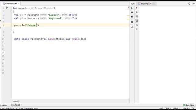Kotlin Tutorial - 33 - Access Properties of Data classes using component functions. смотреть онлайн