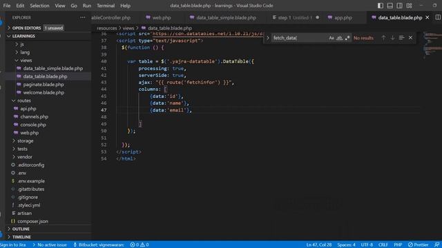 Laravel ajax Datatable Tamil | De vicky | laravel | datatable #laravel смотреть онлайн