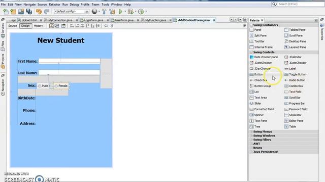 JAVA - Student Information System Project In Java Using NetBeans With Source Code | Part 7 смотреть онлайн