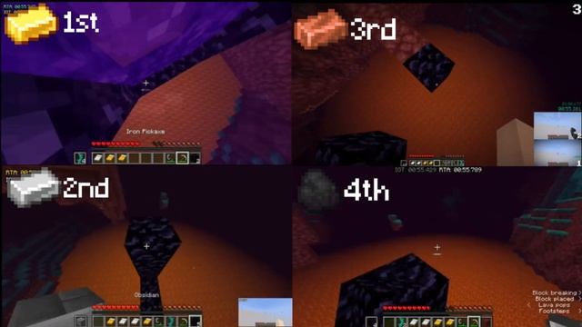 Minecraft Java Edition: Any% SSG 1.16+ Top 4 Comparaison смотреть онлайн