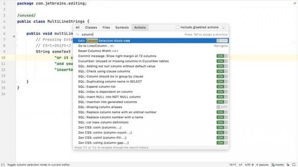 Editor Tips and Tricks in IntelliJ IDEA