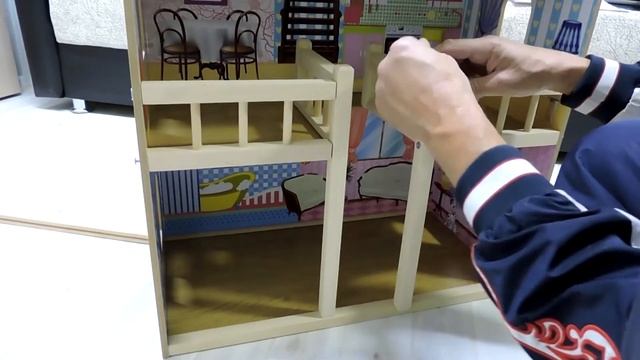 Сборка дома для кукол "Варя" размеры 59х33х90 см смотреть онлайн