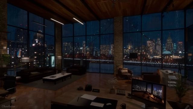 A Rainy City Night And Some Alone Time | Rain Sounds, RainOnWindow Sounds