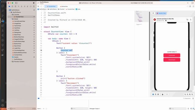Build a Counter App in Flutter - SwiftUI - Jetpack Compose смотреть онлайн
