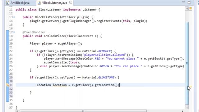 How to Make Bukkit Plugins: Block Manipulation! | #4 | 1.8 смотреть онлайн