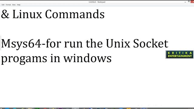 Run Unix Command in Windows | Run Unix Socket Programming in windows | Unix Program in Windows смотреть онлайн