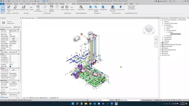 How to Export a 3D View from Revit to Navisworks смотреть онлайн