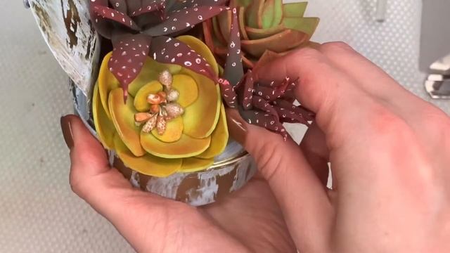 Ч.4.?Сборка композиции с суккулентами из фоамирана? смотреть онлайн