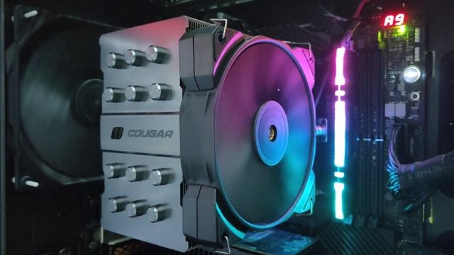 Работа вентилятора процессорного кулера Cougar Forza 85 со скоростью 1582 rpm смотреть онлайн