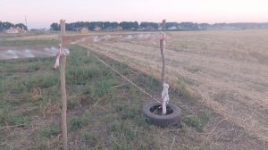 Временный забор на участке или как отвадить людей ездить по твоей территории!