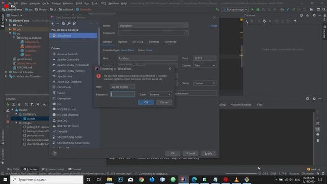 Run Oracle DBMS in Docker container when using IntelliJ IDE смотреть онлайн