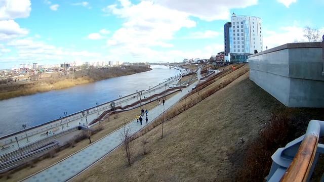 Набережная реки Туры г.Тюмени. смотреть онлайн