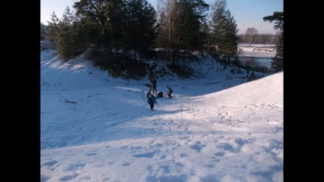 Прогулка на лыжах 02 01 2014г. смотреть онлайн