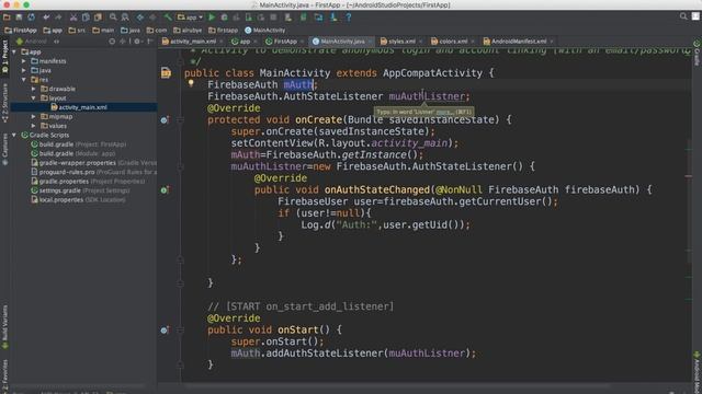 10- Firebase Authentication with Anonymously and Google смотреть онлайн