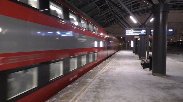 Эл.-поезд ЭШ2-025 "Евразия" (ТЧ-50) приг. поезд "Аэроэкспресс" №7303 Москва-Белорусская - Одинцово. смотреть онлайн