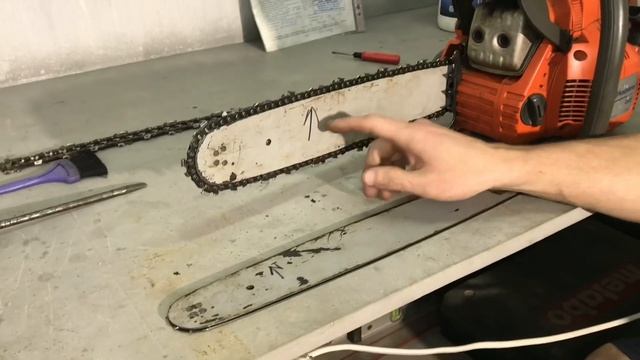 Криво пилит бензопила , что делать? смотреть онлайн