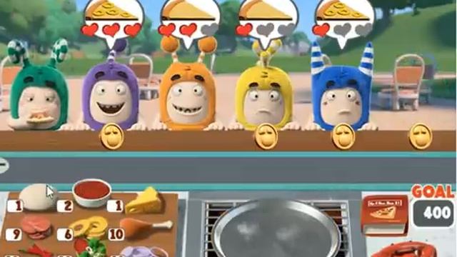 Oddbods games pizza cafe level 1-4 смотреть онлайн