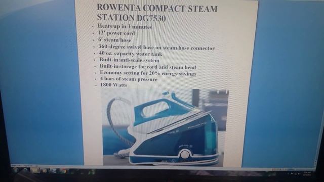 ROWENTA COMPACT STEAM STATION DG7530 REVIEW смотреть онлайн