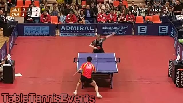 Ma Long (18 years) Vs Werner Schlager : Match 3 [World Champion Warmup 2007] смотреть онлайн