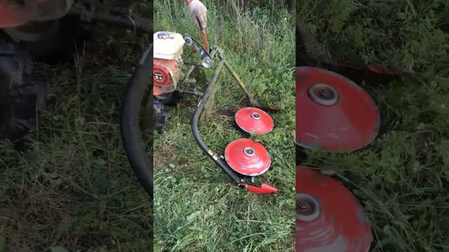 косим траву мотоблоком (сенозаготовка часть 1) смотреть онлайн