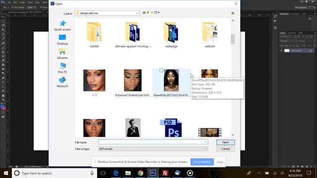 Photoshop CS6 Basics - New File, Open File, Save смотреть онлайн