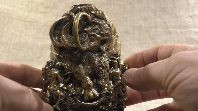 Охот на Мамонта.Подстаканник из Латуни.Художественное Литьё.Ручная Работа Мастеров Гусь-Хрустальный смотреть онлайн