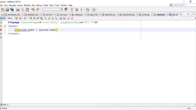 Enterprise Java Tutorial: Create a JSP page to demonstrate the use of Expression language. смотреть онлайн