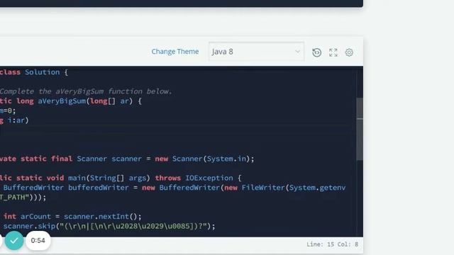 A Very Big Sum HackerRank Java Code смотреть онлайн