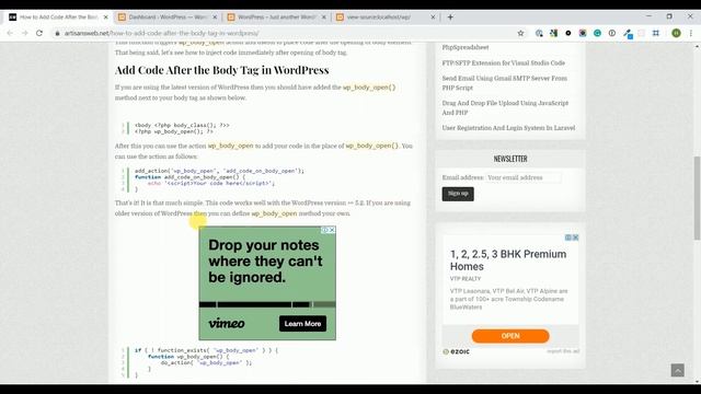 How to Add Code After the Body Tag in WordPress смотреть онлайн