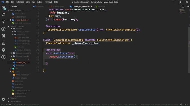 Flutter Video Player – Chewie Tutorial смотреть онлайн