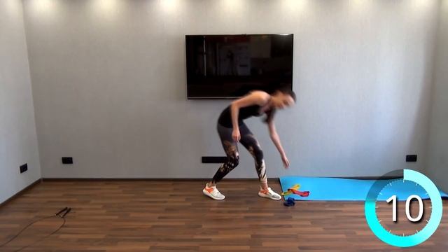 ПОХУДЕТЬ ДОМА с фитнес резинками. смотреть онлайн