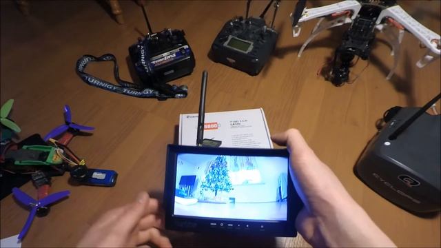 Eachine LCD5800D 5.8G 40CH 7 Inch HD FPV Monitor with DVR Built-in Battery смотреть онлайн