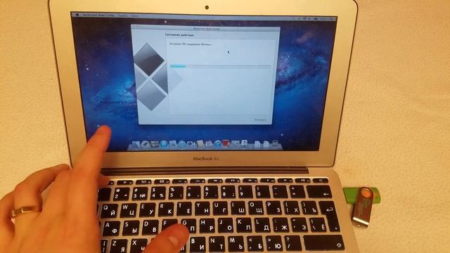 Установка Windows 10 на MacBook Air 11 смотреть онлайн