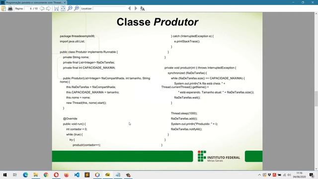 Programação paralela e concorrente com Threads - Parte 6 (Comunicação entre Threads) смотреть онлайн