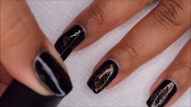 Gold Dry Brush Christmas Trees | 12 Days of Christmas Nail Art | DIY Tutorial смотреть онлайн