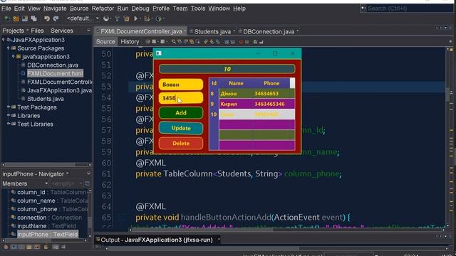 JavaFX WRITING-PHONE-BOOK SQLite SceneBuilder GitHub смотреть онлайн
