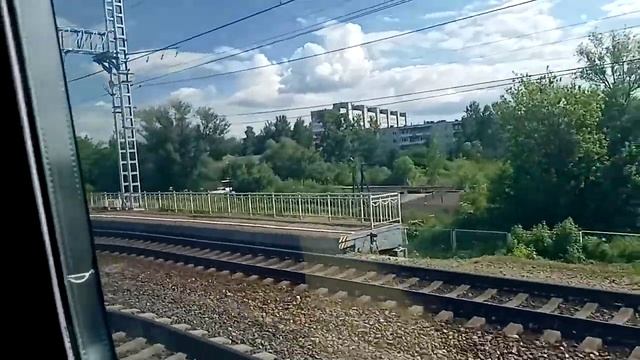 Высокоскоростной Поезд ЭВС1-15 "Сапсан" разгоняется со станции В. Волочек|Вышний Волочек смотреть онлайн