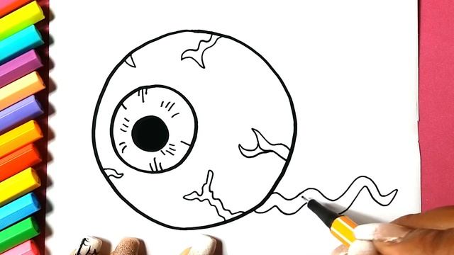 How to draw Dark EYE - Drawings by HALLOWEEN l Como desenhar OLHO Sombrio - Drawing to Draw смотреть онлайн