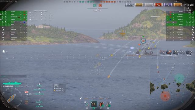 ⚓ World of Warships - Von der Tann - Von da Barrr 😉😁 смотреть онлайн