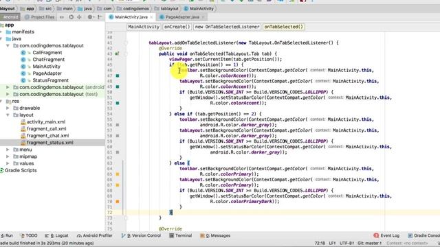 Android Tablayout Example With Viewpager And Menu Items (Explained) смотреть онлайн