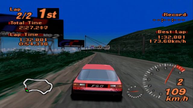 FSO Polonez | Tahiti Road | Gran Turismo 2 смотреть онлайн