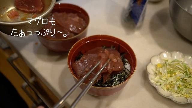 【後編】2022年カウントダウン｜アイスクリームのシュガーコーンを作る｜マグロアボカド丼