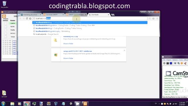 Install Nibbleblog 4.0.5 with XAMPP 5.6.28 on Windows 7 localhost - opensource NoDB PHP Blog byAO смотреть онлайн